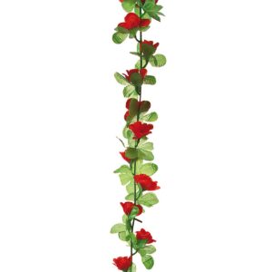 GHIRLANDA BRN CON FIORI ROSSI