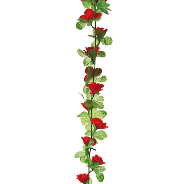 GHIRLANDA BRN CON FIORI ROSSI
