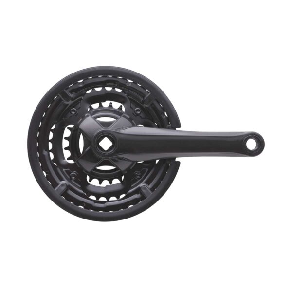 GUARNITURA MTB PLASTIFICATA 170 mm NERA - immagine 2