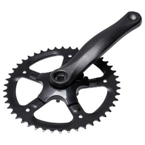 GUARNITURA ALLUMINIO NERA 42 DENTI