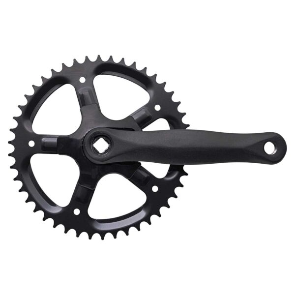 GUARNITURA ALLUMINIO NERA 42 DENTI - immagine 2