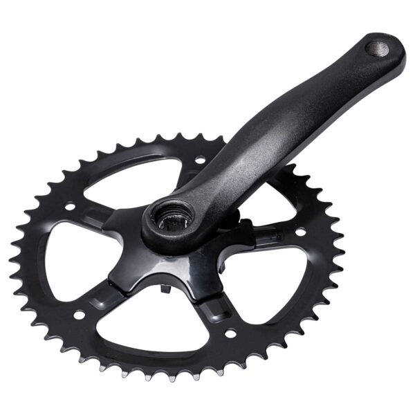 GUARNITURA ALLUMINIO NERA 46 DENTI