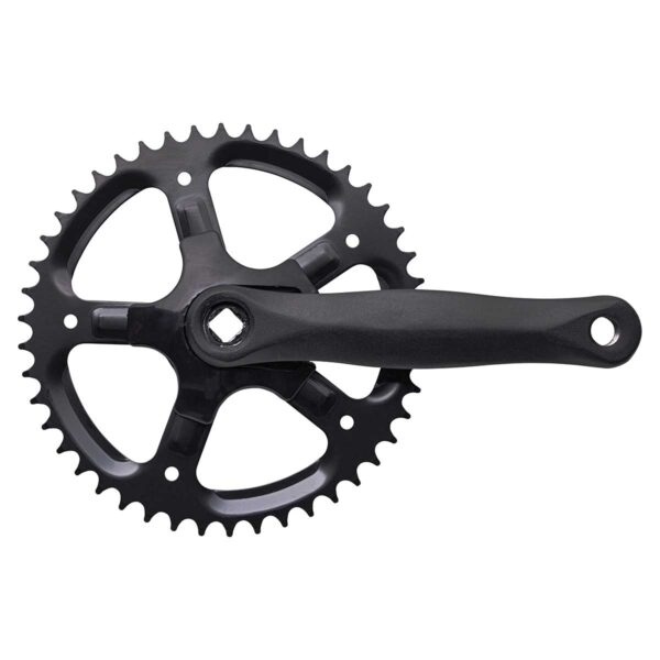GUARNITURA ALLUMINIO NERA 46 DENTI - immagine 2