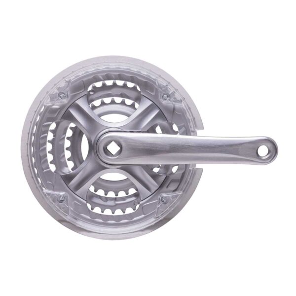 GUARNITURA CITY-BIKE ALLUMINIO SILVER 48/38/28 DENTI - immagine 2