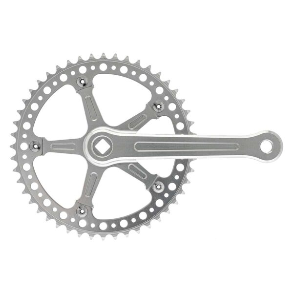 GUARNITURA FIXED HOLE 48 DENTI ALLUMINIO SILVER - immagine 2