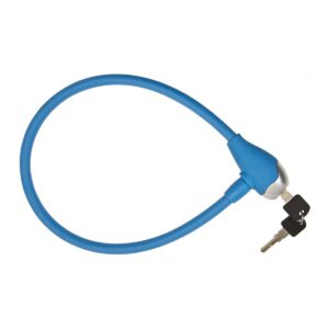 LUCCHETTO BRN A CAVO SILICONE BLU