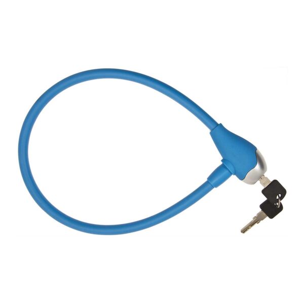 LUCCHETTO BRN A CAVO SILICONE BLU