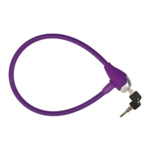 LUCCHETTO BRN A CAVO SILICONE LILLA