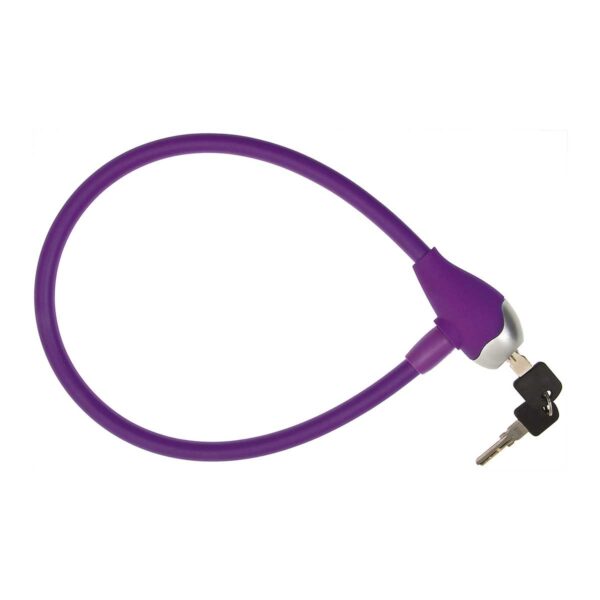 LUCCHETTO BRN A CAVO SILICONE LILLA