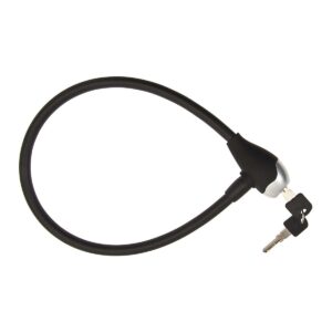 LUCCHETTO BRN A CAVO SILICONE NERO