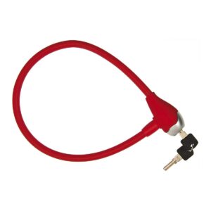 LUCCHETTO BRN A CAVO SILICONE ROSSO