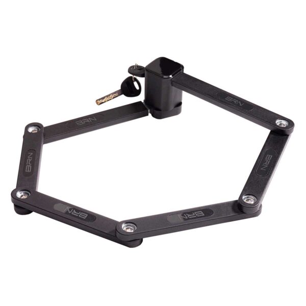 LUCCHETTO BRN SQUARE PIEGHEVOLE NERO - immagine 2