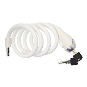 LUCCHETTO BRN A SPIRALE SILICONE BIANCO