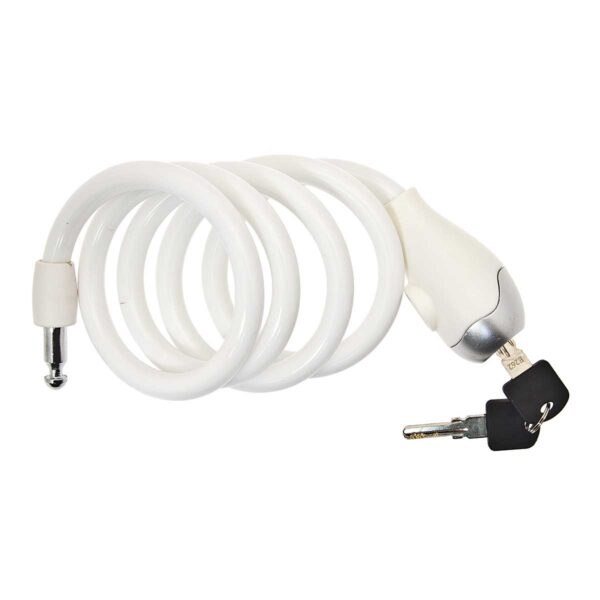 LUCCHETTO BRN A SPIRALE SILICONE BIANCO