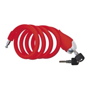 LUCCHETTO BRN A SPIRALE SILICONE ROSSO