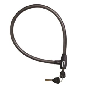 LUCCHETTO BRN BLACK MAMBA CAVO 80 cm x 15 mm NERO OPACO