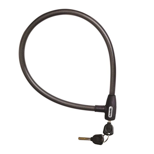 LUCCHETTO BRN BLACK MAMBA CAVO 90 cm x 18 mm NERO OPACO