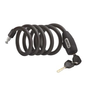 LUCCHETTO BRN BLACK MAMBA SPIRALE 180 cm x 12 mm NERO OPACO