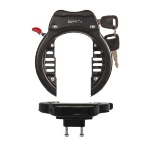 LUCCHETTO BRN TREKKING AD ARCO XL CON 2 VITI NERO
