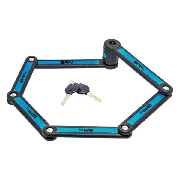 LUCCHETTO BRN PIEGHEVOLE SNAKE BLU - immagine 2