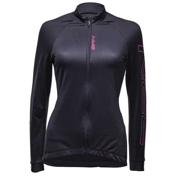 MAGLIA BRN DONNA FELPATA NERA/FUCSIA FLUO TG. S - immagine 2