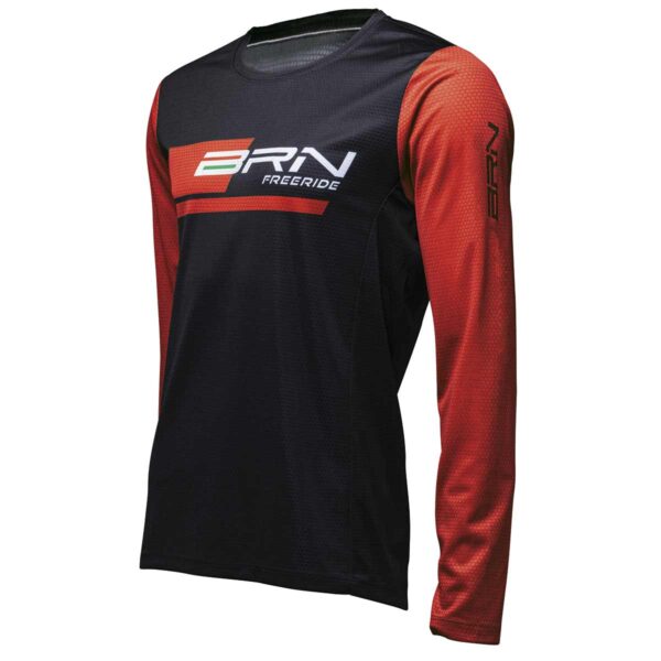 MAGLIA BRN FREERIDE MANICHE LUNGHE ROSSA TG. XL - immagine 3