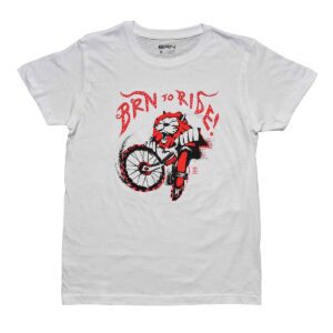T-SHIRT BRN TO RIDE LION BIANCA TG. M