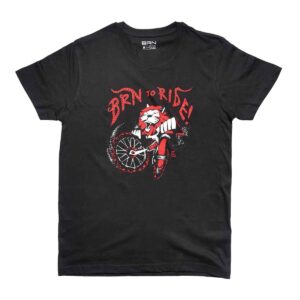 T-SHIRT BRN TO RIDE LION NERA TG. L