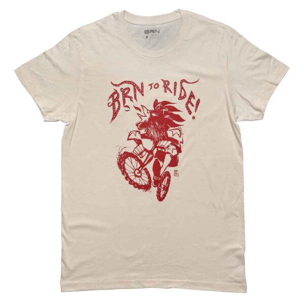 T-SHIRT BRN TO RIDE ROOSTER BEIGE TG. L
