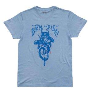 T-SHIRT BRN TO RIDE DEVIL AZZURRA TG. L