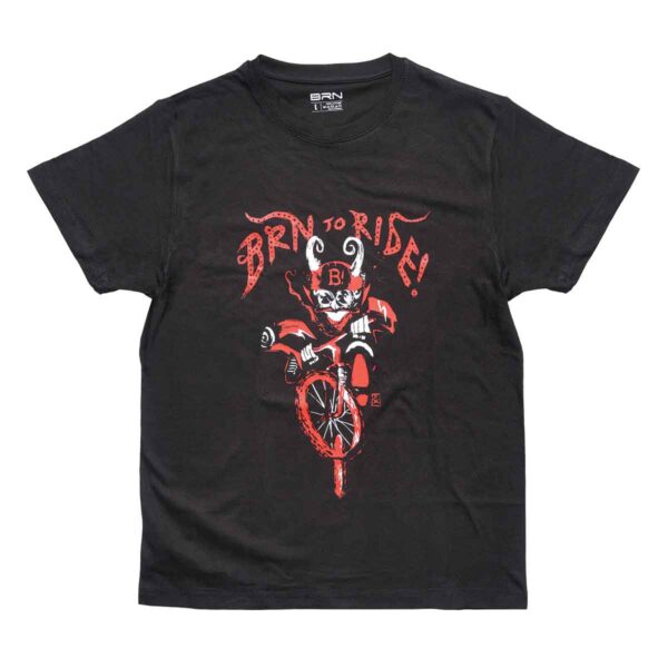 T-SHIRT BRN TO RIDE DEVIL NERA TG. M