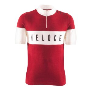 MAGLIA BRN VELOCE LANA VINTAGE ROSSA TG. M