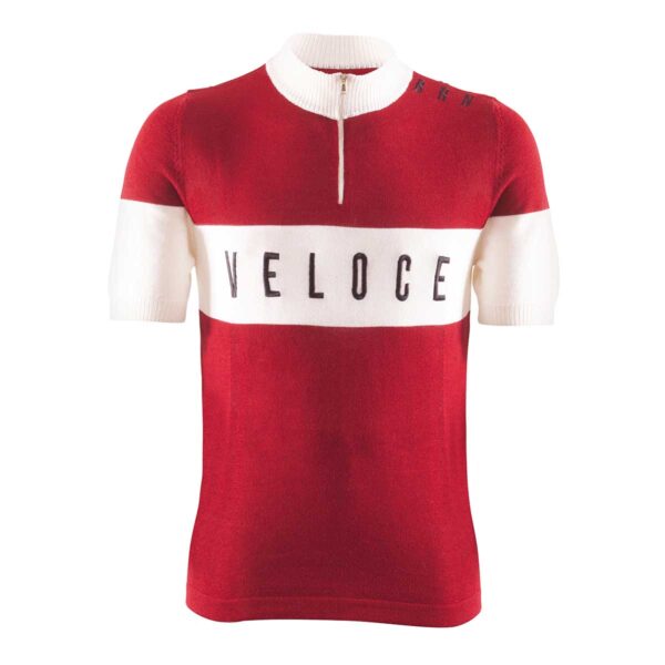 MAGLIA BRN VELOCE LANA VINTAGE ROSSA TG. M