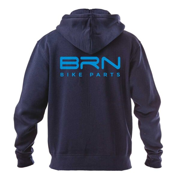 FELPA CON ZIP BRN BLU TG. XXL - immagine 2