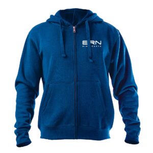 FELPA CON ZIP BRN AZZURRA TG. XL