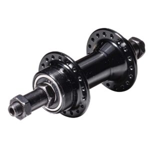 MOZZO POSTERIORE 36 FORI CON BLOCCAGGIO QR CON CUSCINETTI NERO 7 V.