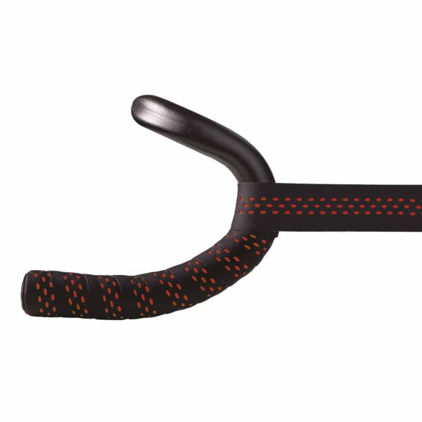 NASTRO MANUBRIO BRN DOTS NERO/ROSSO - immagine 2