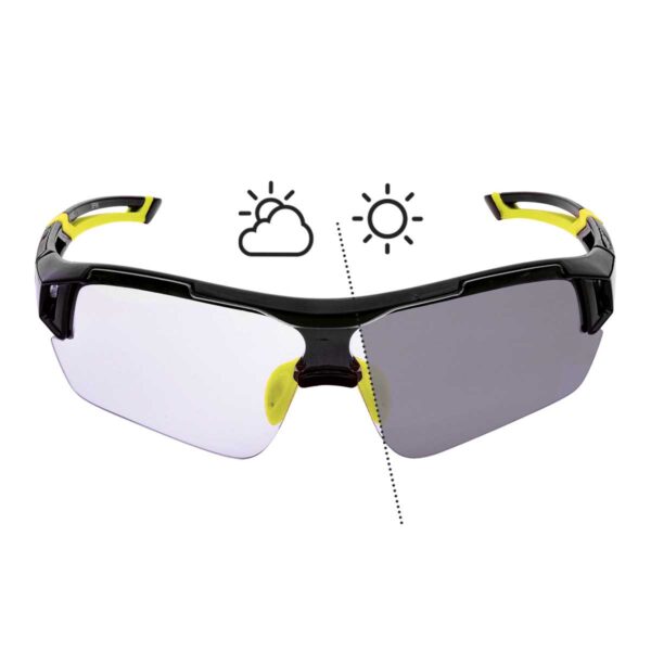 OCCHIALI BRN CX100 FOTOCROMATICI NERI/GIALLI FLUO - immagine 3