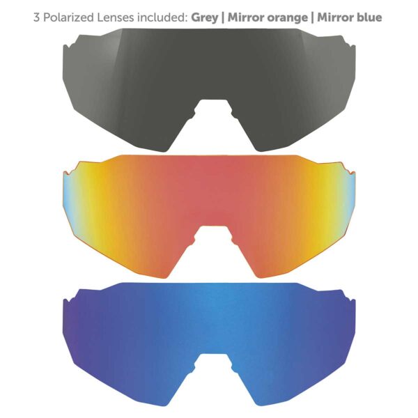 OCCHIALI BRN ZX11 POLARIZZATI NERI/ROSSI - immagine 3
