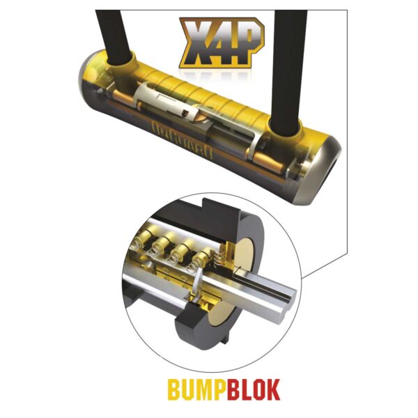 LUCCHETTO ONGUARD ARCO PITBULL MINI 90 x 140 mm - immagine 2