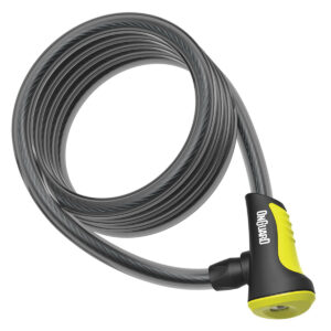 LUCCHETTO ONGUARD NEON CAVO CHIAVE 180 x 12 mm GIALLO FLUO