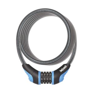 LUCCHETTO ONGUARD NEON CAVO COMBO 180 x 12 mm AZZURRO FLUO