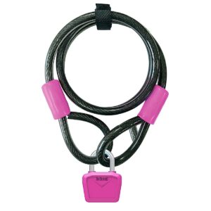 LUCCHETTO ONGUARD NEON BULL CAVO 1200 x 8 mm FUCSIA FLUO