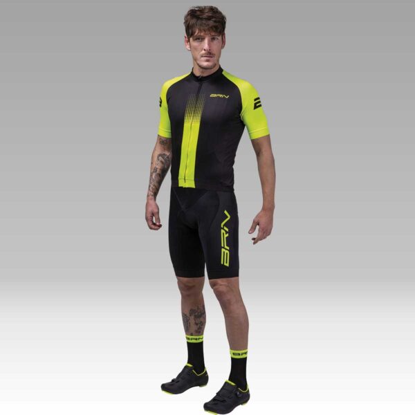 PANTALONE BRN CON BRETELLE UOMO GIALLO FLUO TG. XXL - immagine 2