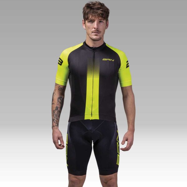 PANTALONE BRN CON BRETELLE UOMO GIALLO FLUO TG. XXL - immagine 3