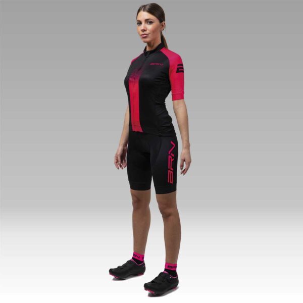 PANTALONE BRN CON BRETELLE DONNA FUCSIA FLUO TG. S - immagine 2