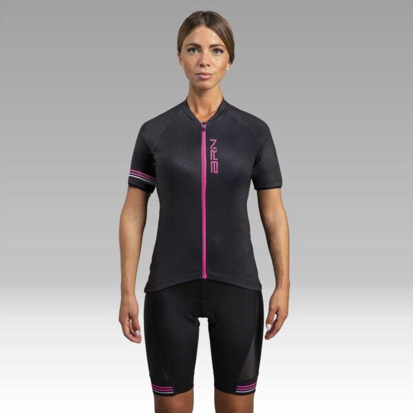 PANTALONE BRN CROSS ROAD NERO/FUCSIA FLUO TG. M - immagine 4