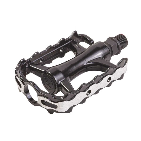 PEDALI BRN MTB IN ALLUMINIO CON PERNO SU SFERE NERI/SILVER