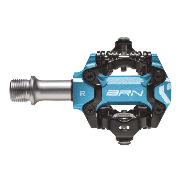 PEDALI BRN JET IN ALLUMINIO CNC AZZURRI - immagine 2