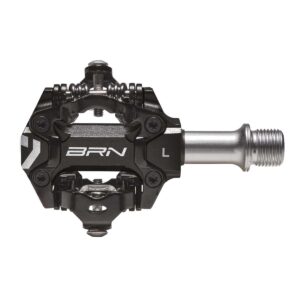 PEDALI BRN JET IN ALLUMINIO CNC NERI